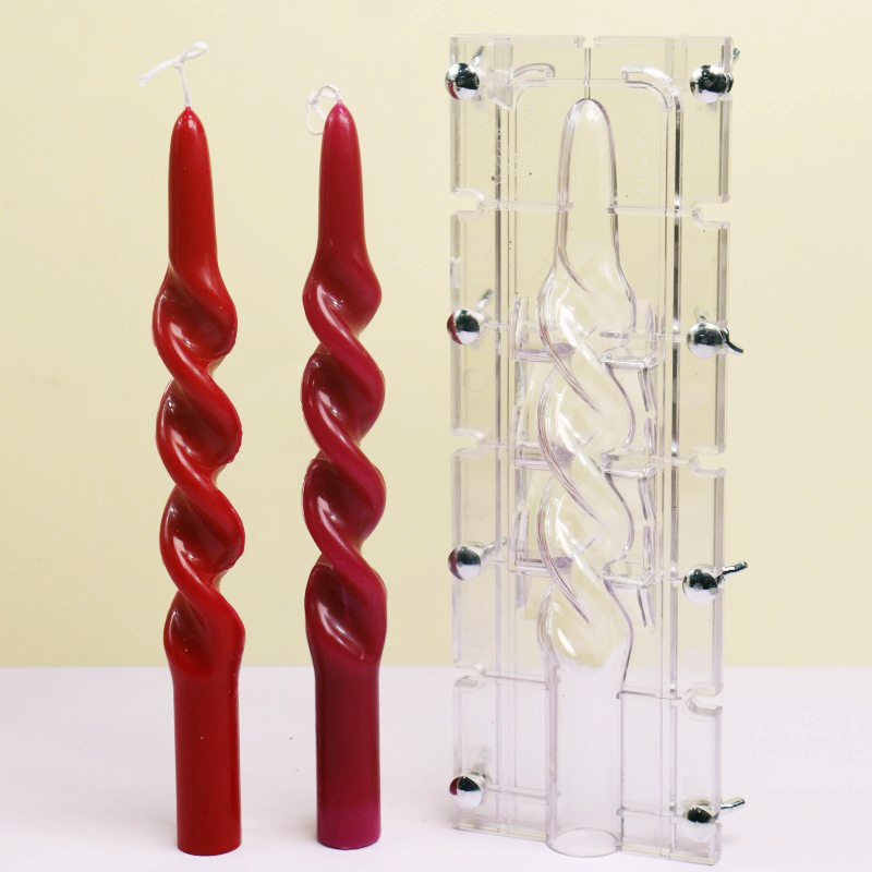 Candle Supplies Kit - XOẮN Sọc Cột Acrylic Nến Khuôn