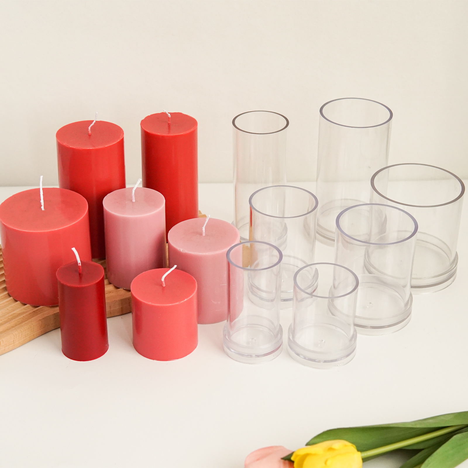 Candle Supplies Kit - Khác Nhau 3D Hình Trụ Xông