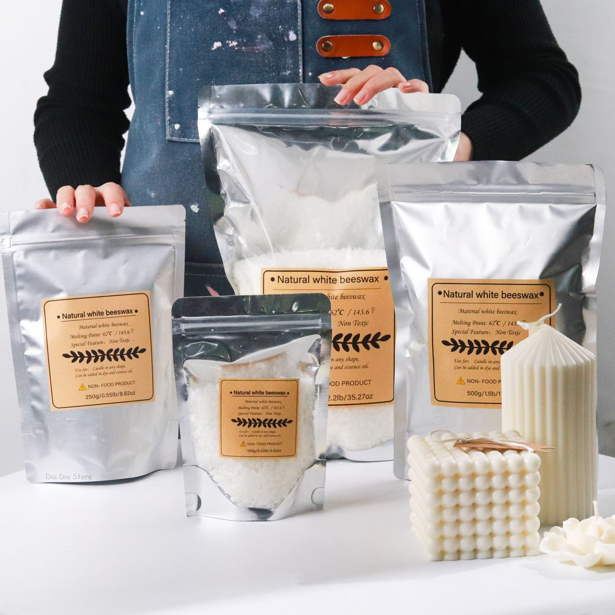 White Beeswax Pure Natural Gra - đánh giá và giá Candle Supplies Bulk