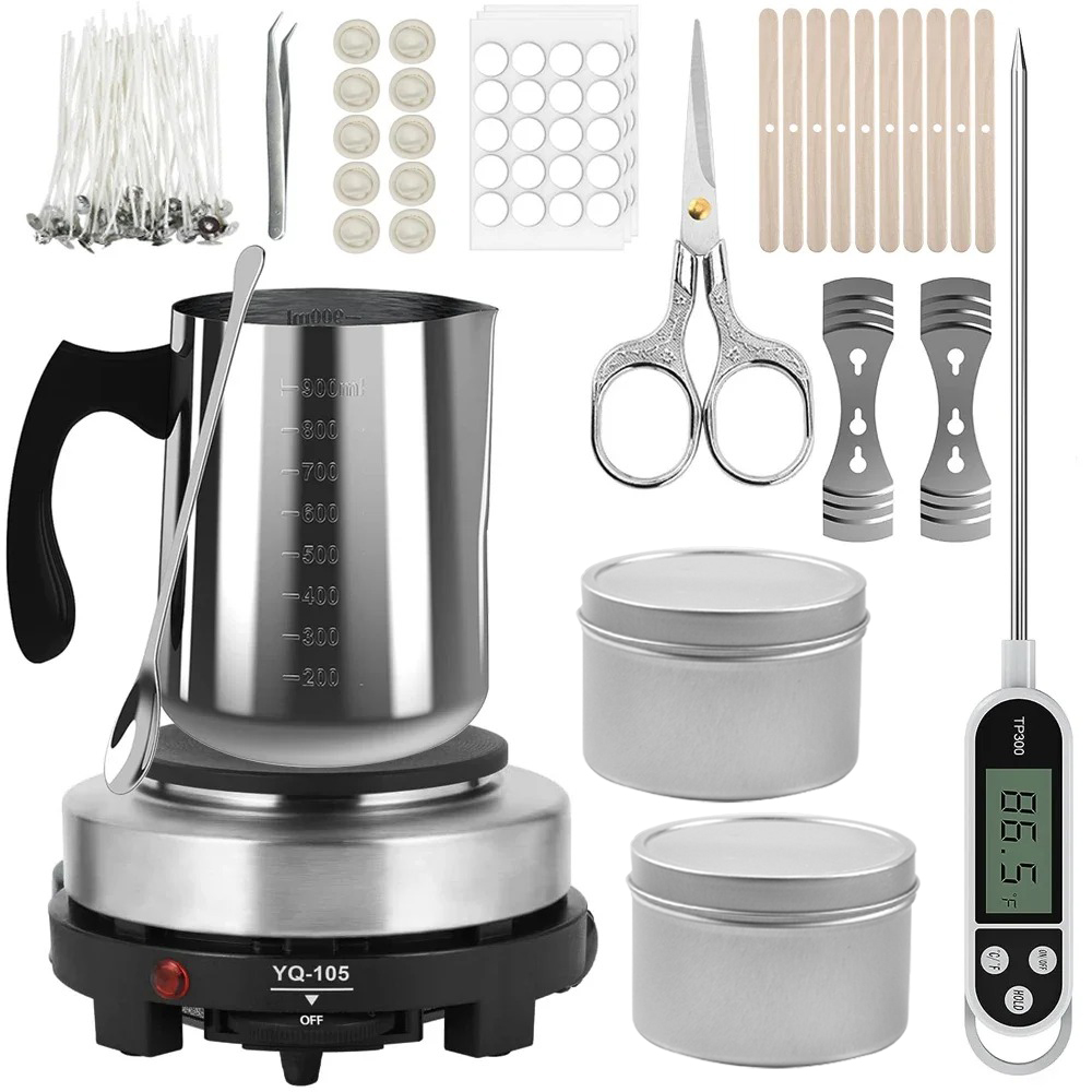 Candle Pouring Pot with Electr - đánh giá và giá Candle Supplies Kit