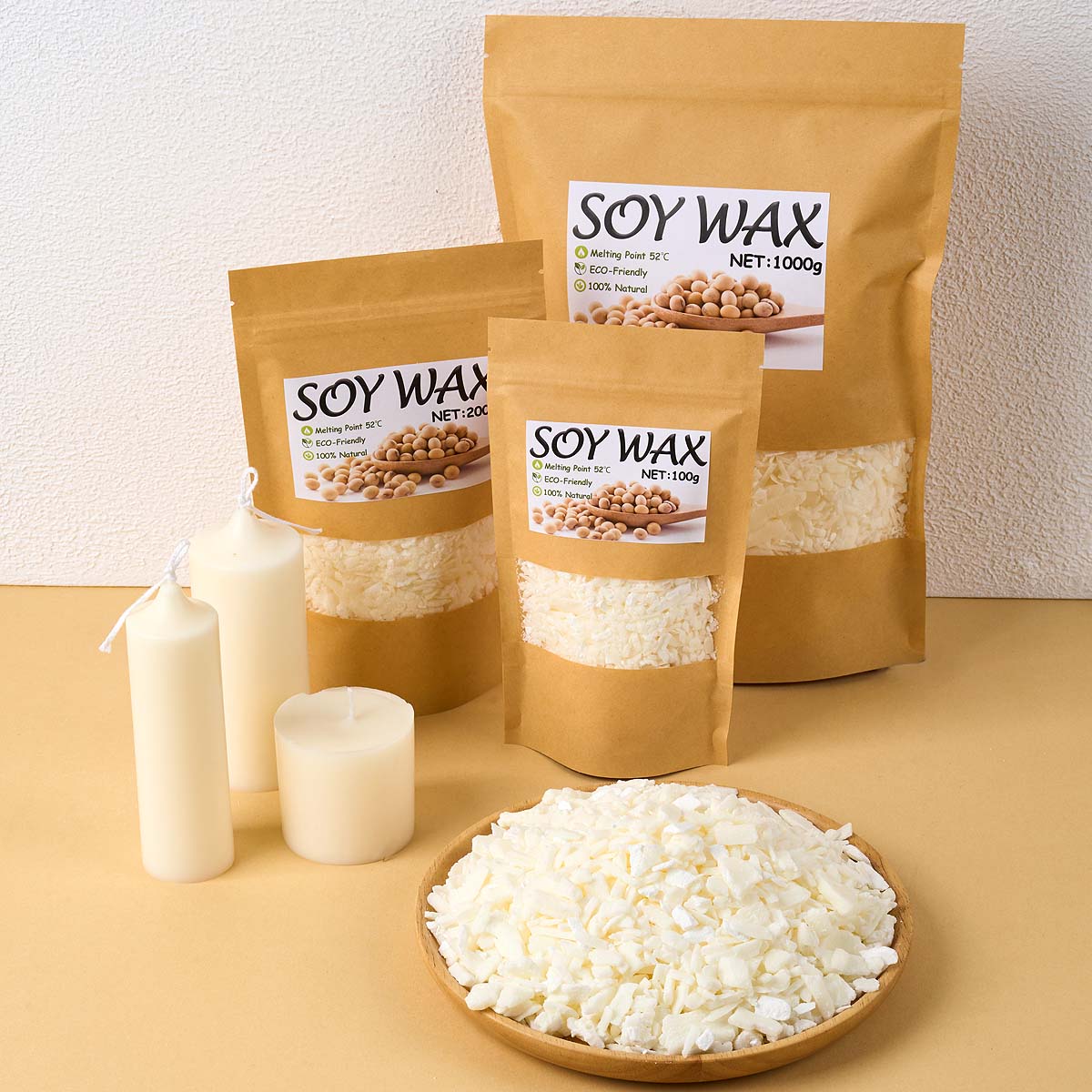 1 Pounds Pure White Soy Wax Fo - đánh giá và giá Candle Supplies Bulk