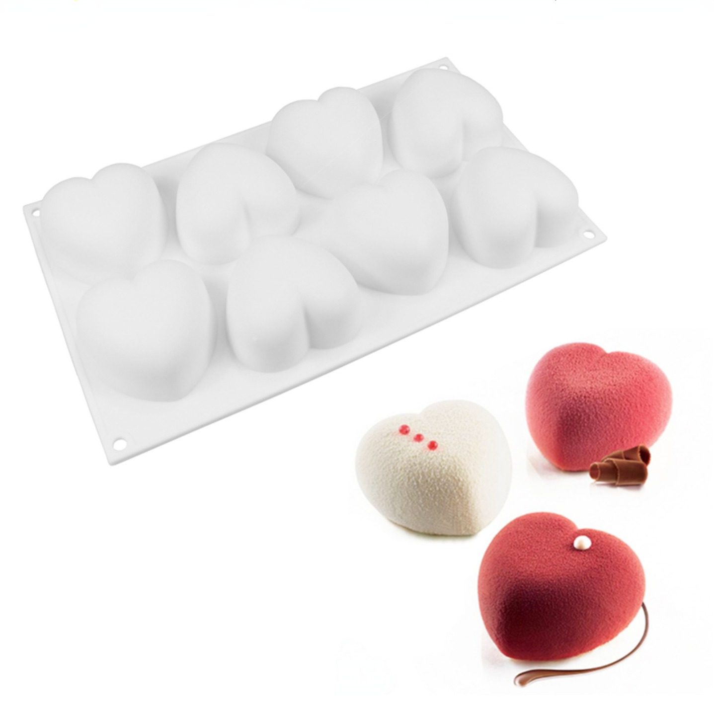 Love Heart Silicone Soap Mold  - đánh giá và giá Candle Supplies Kit