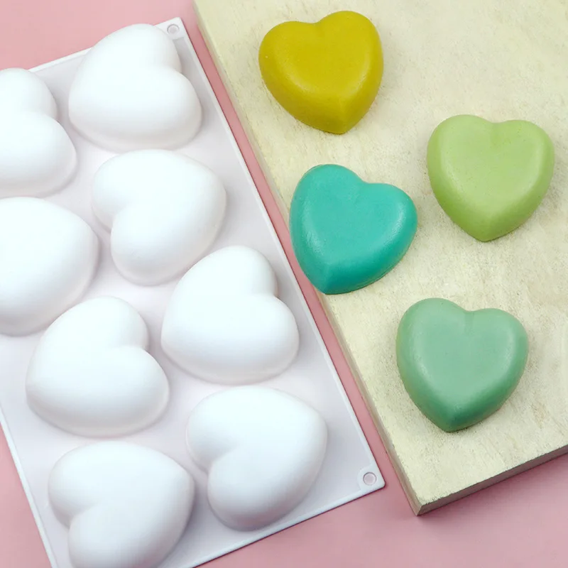 Love Heart Silicone Soap Mold  - đánh giá và giá Candle Supplies Kit