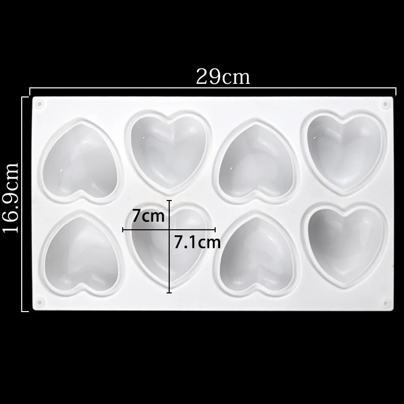 Love Heart Silicone Soap Mold  - đánh giá và giá Candle Supplies Kit