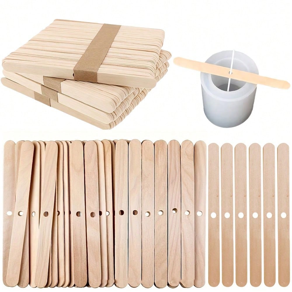5/10/20/30/50pcs Wooden Candle - đánh giá và giá Candle Supplies Kit