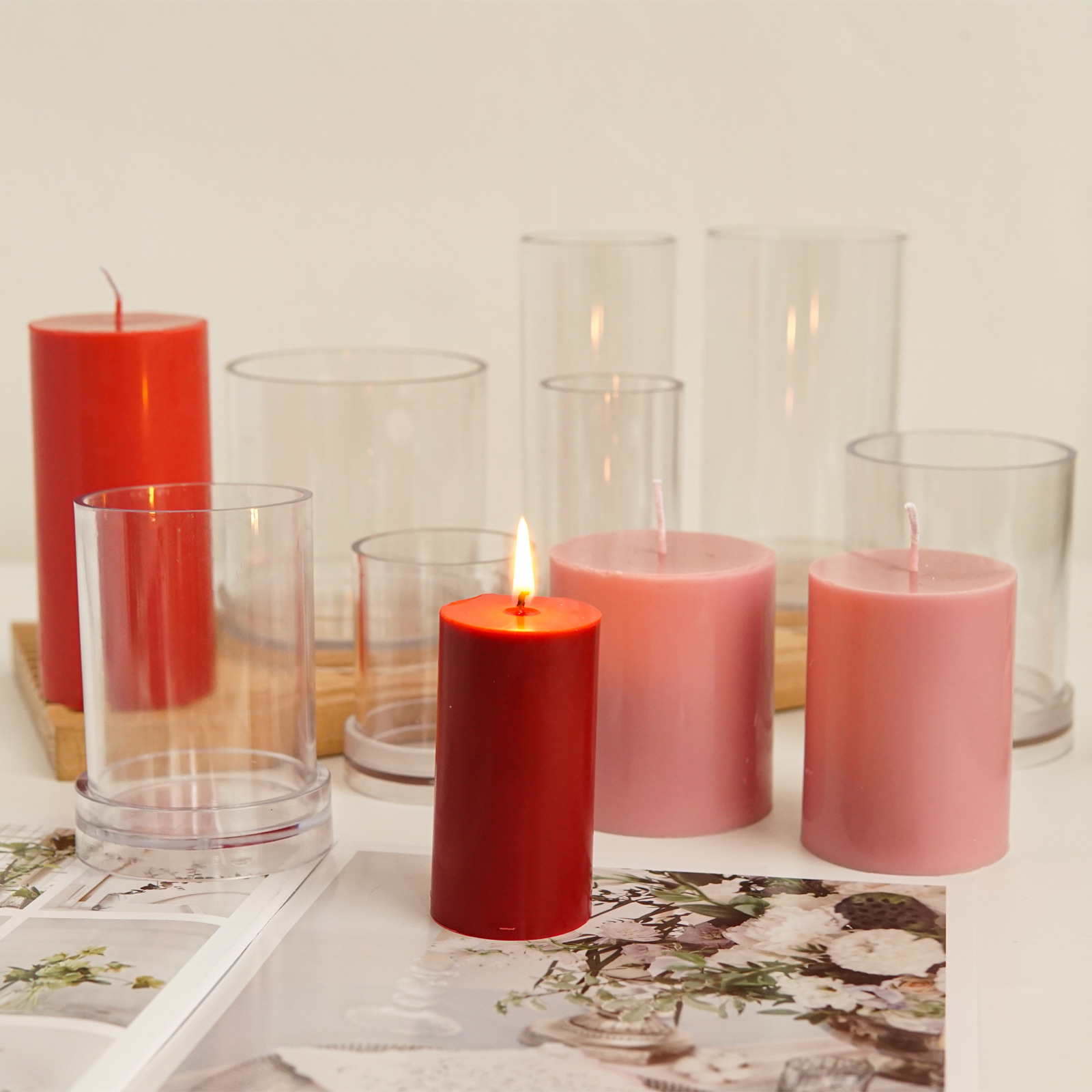 Khác Nhau 3D Hình Trụ Xông Khu - đánh giá và giá Candle Supplies Kit
