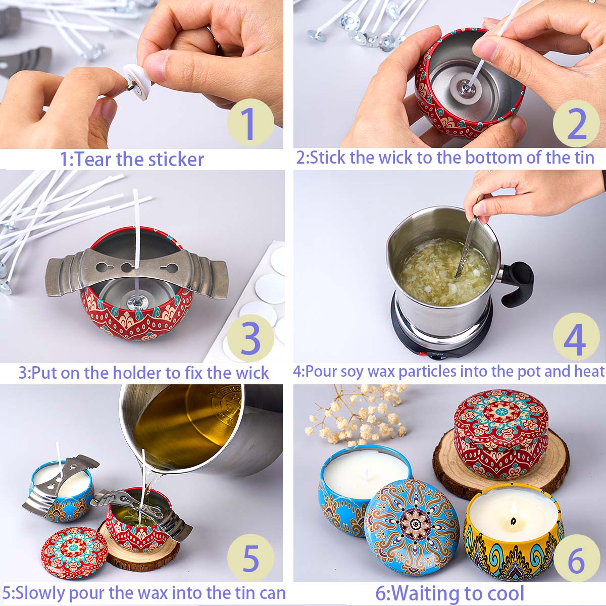 DIY Scented Candle Making Tool - đánh giá và giá Candle Supplies Kit